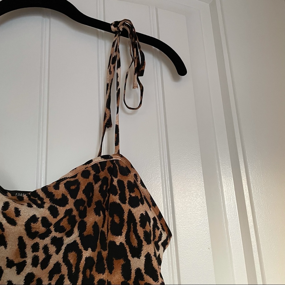Leopard Print Slip Dress - Picture 3 of 6